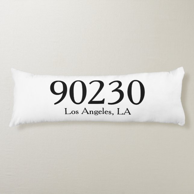Zip Code Pillow, Housewarming gifts for Newlywed,  Body Pillow (Front)