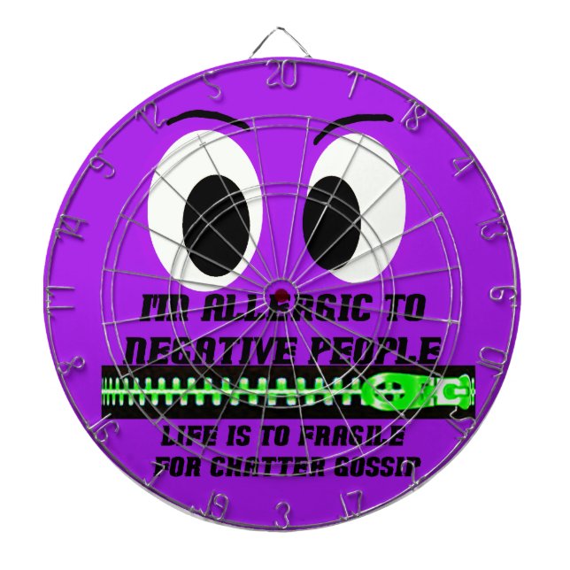 Zip It! Dartboard With Darts (Front)