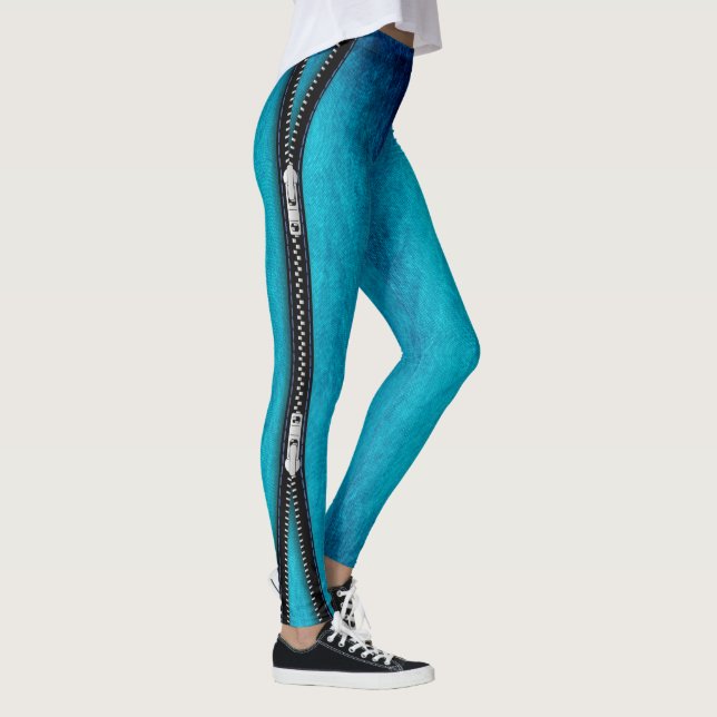zip it denim leggings (Right)