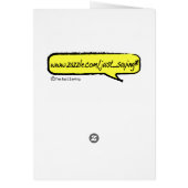 'zip it FACE CARD (Back)