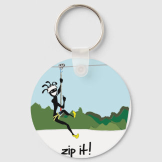 "Zip It!" Keychain