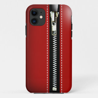 Zip It Up - Trompe L'Oeil red iPhone 11 Case