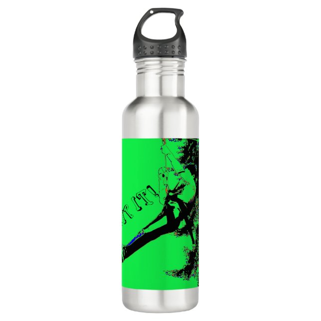  Zip IT! - Zipline Rider Stainless Steel Water Bottle (Front)
