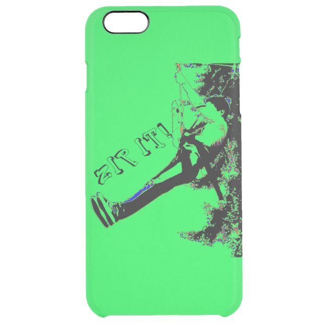  Zip IT! - Zipline Rider Uncommon iPhone Case (Back)