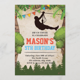 Zip line invitation