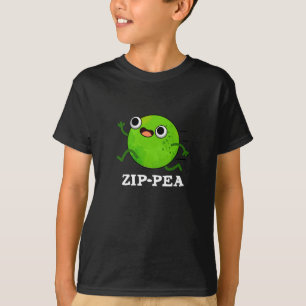 Zip-pea Funny Zippy Pea Pun Dark T-Shirt