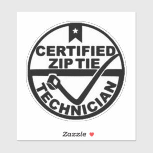 Zip Tie Technician Sticker