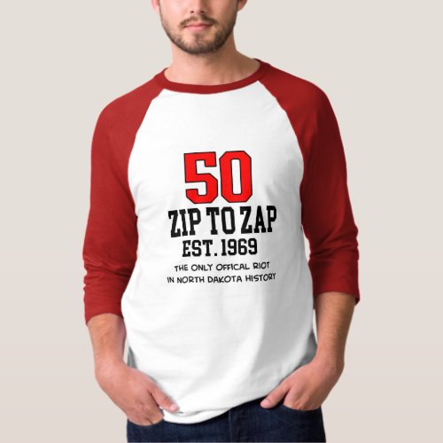 Zip to Zap 50th Anniversary Raglan T_Shirt