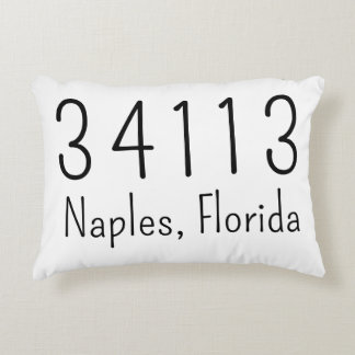 Zipcode City and State Customized Pillow