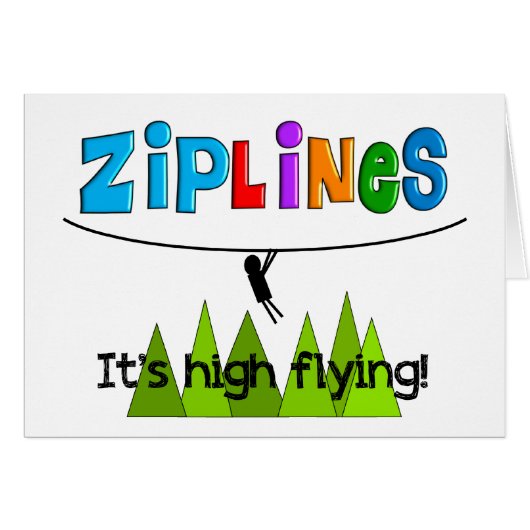 ZipLine Lovers Gifts Cards (Front Horizontal)