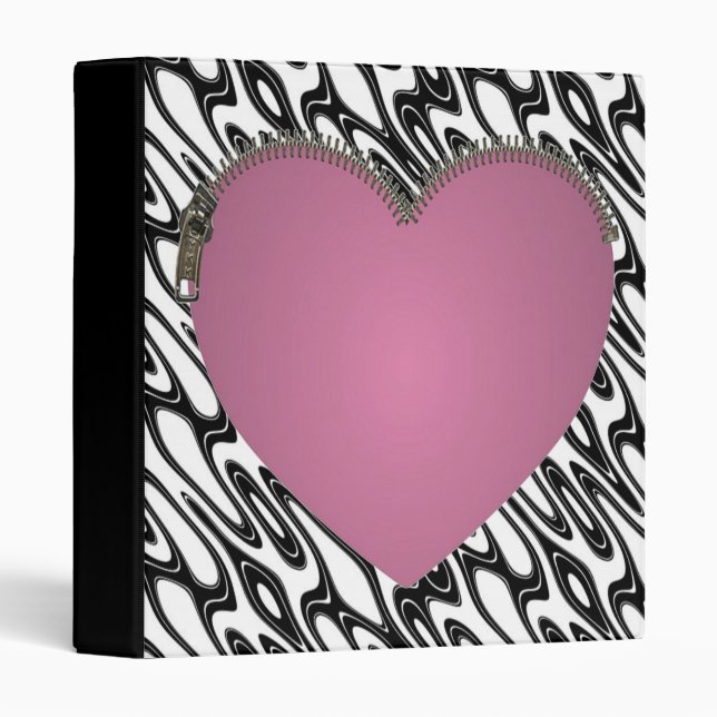 Zipped Heart Folder (Front/Spine)