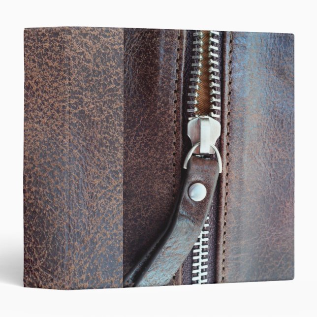 Zipper 3 Ring Binder (Front/Spine)