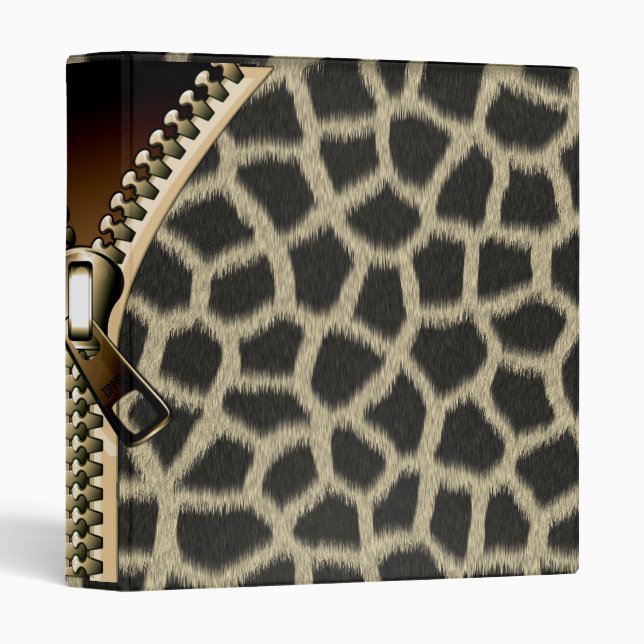 Zipper 3 Ring Binder (Front/Spine)