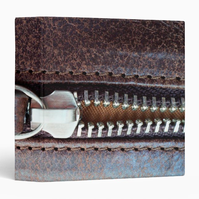 Zipper 3 Ring Binder (Front/Spine)