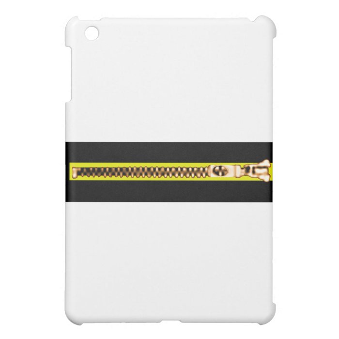 Zipper Black Yellow Copper aH The MUSEUM iPad Mini Covers