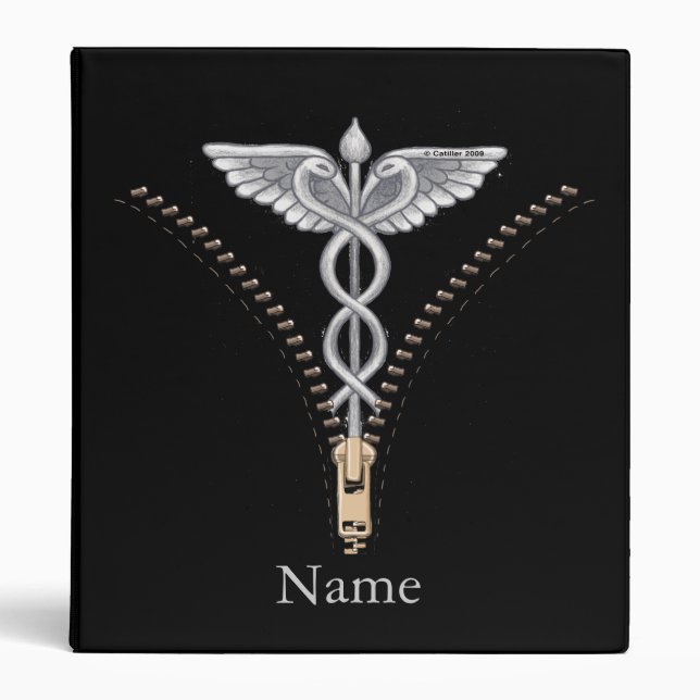 Zipper Caduceus Binder (Front)