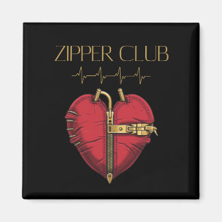 ZIPPER CLUB, heart transplant, open heart surgery Magnet