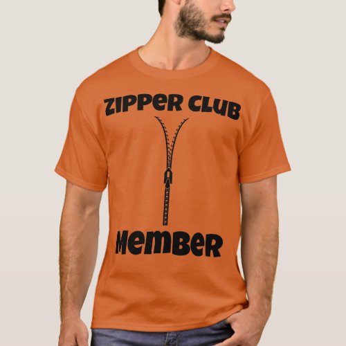 Zipper Club Member Open Heart Surgery Patient Dise T_Shirt