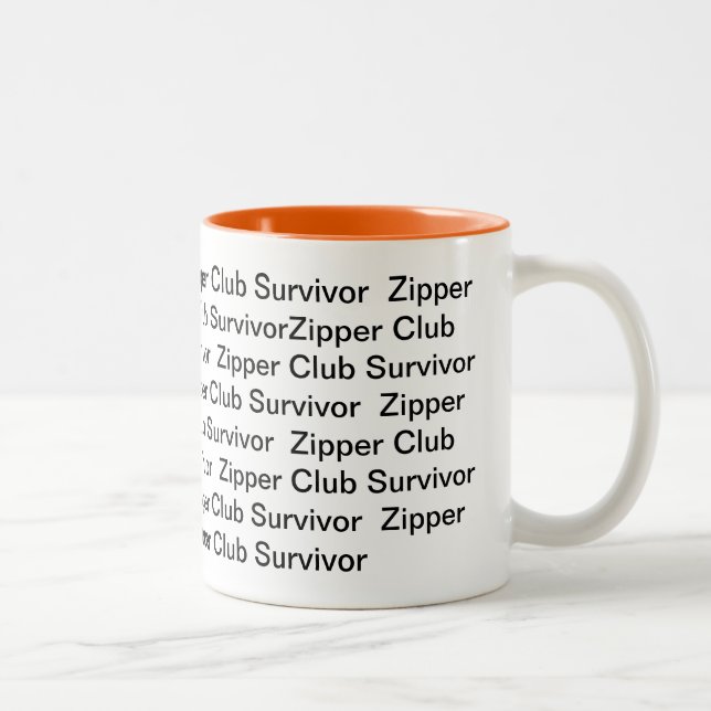 Zipper Club Survivor Two-Tone Coffee Mug (Right)