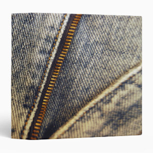 Zipper Denim Binder