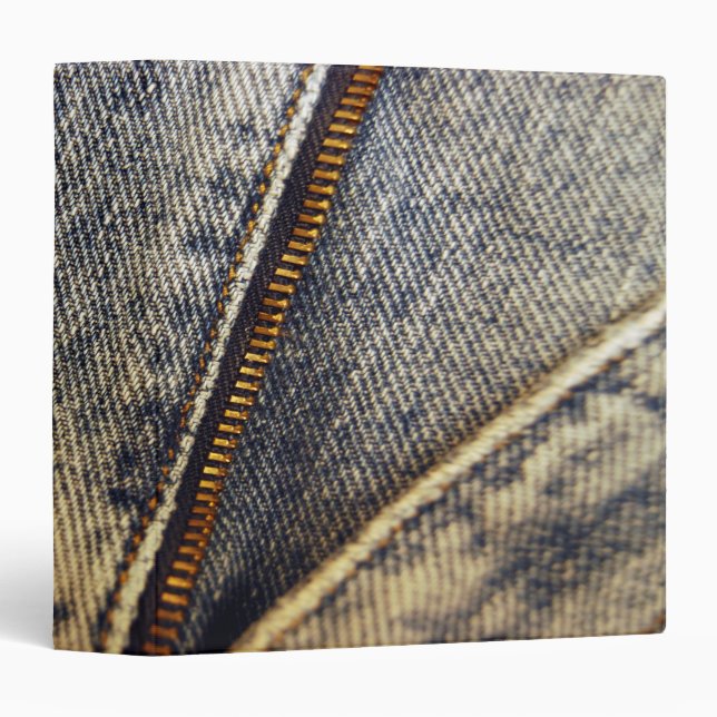 Zipper Denim Binder (Front/Spine)
