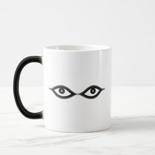 Zipper Eyes Color Morph Mug (Left)