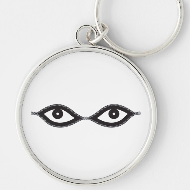 Zipper Eyes Keychain (Front)