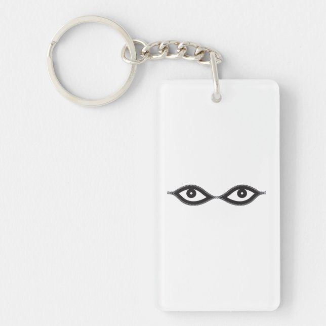 Zipper Eyes Keychain (Front)