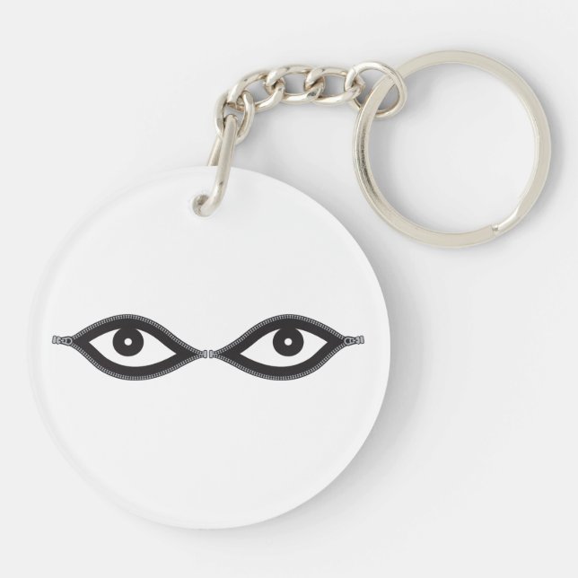 Zipper Eyes Keychain (Back)