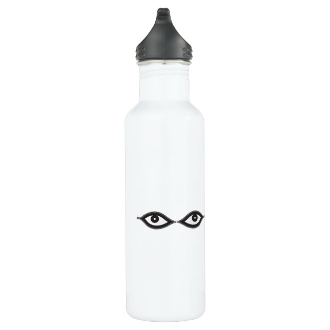 Zipper Eyes Stainless Steel Water Bottle (Right)