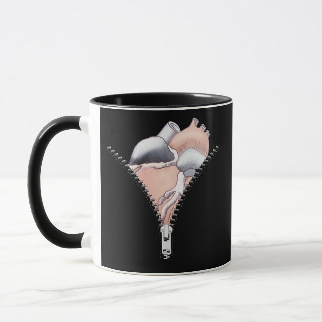 Zipper Heart Mug (Left)