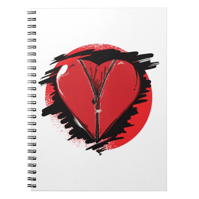 Zipper Heart Notebook (Front)
