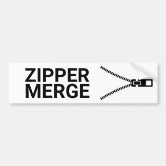 Zipper Merge Bumper Sticker