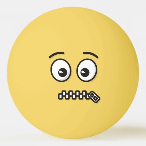 Zipper_Mouth Face Ping_Pong Ball