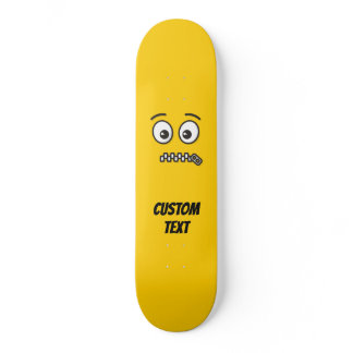 Zipper-Mouth Face Skateboard