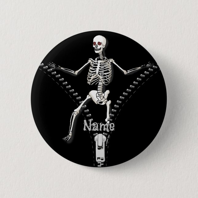 Zipper Skeleton Button (Front)