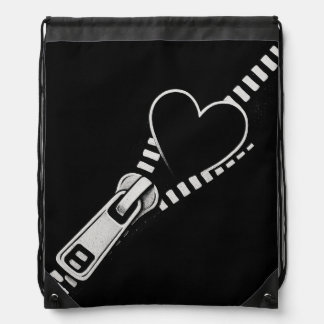 “Zipper Web – Geometric Gothic Tote Bag” Drawstring Bag