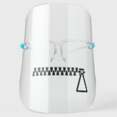 Zipper Zipped Mouth Face Shield (Front)