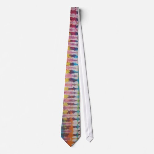 Zippie Orange Tip Tie Dye Necktie