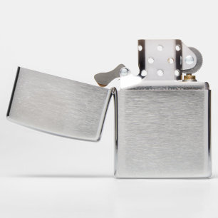 ZIPPO Brushed Chrome Pocket Lighter Add Photo Art