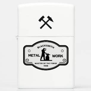 Zippo Brushed Chrome Pocket Lighter Blacksmith