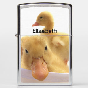 ZIPPO Brushed Chrome Pocket Lighter duckling