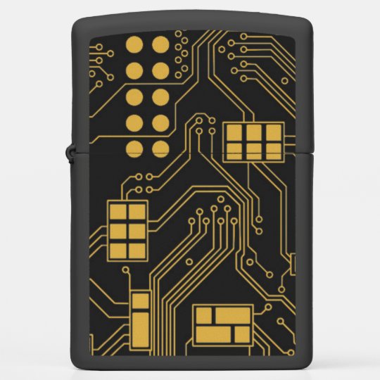 Zippo Circuit Board Black & Gold Zippo Lighter