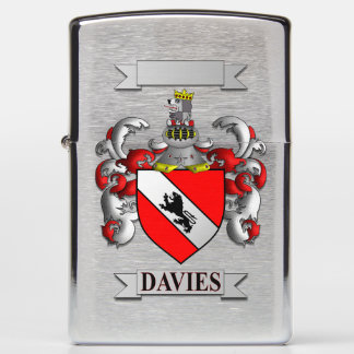 Zippo Lighter Davies Surname And Shield