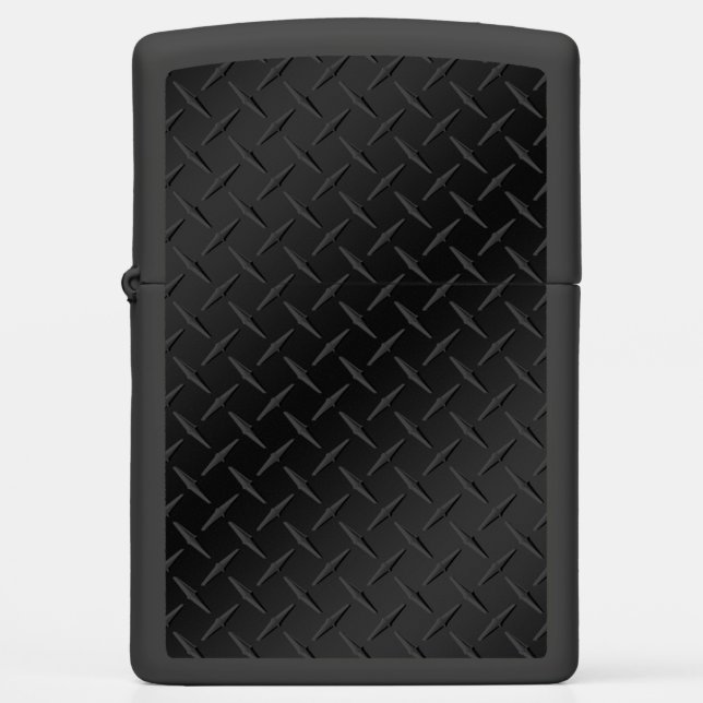 Zippo Lighter - Diamond Plate (Front)