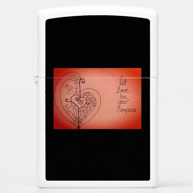 Zippo Lighter Love Compass (Front)