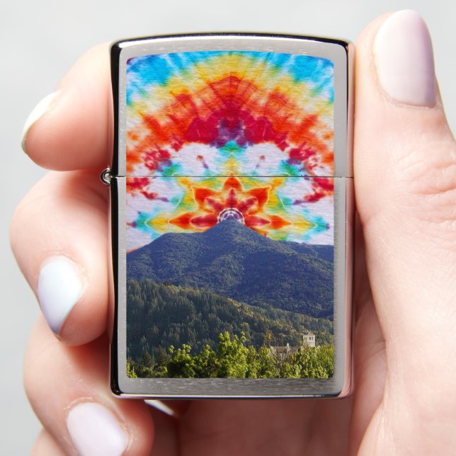 Zippo Lighter Tie Dye Mt Tamalpais Sky (In Hand)