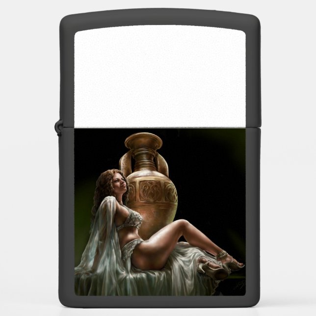 Zippo Lighter w/Queen of Sheba by Lindsay Archer (Front)