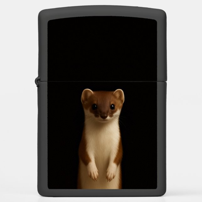 Zippo lighter with Elegant Weasel (Front)