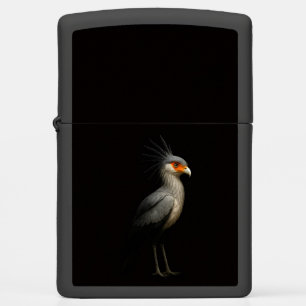 Zippo lighter with Exotic Secretarybird
